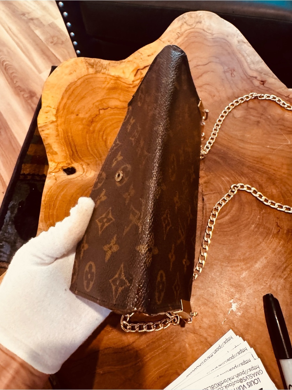 Louis Vuitton vintage monogram Sarah wallet converted Crossbody - Picture 13 of 15